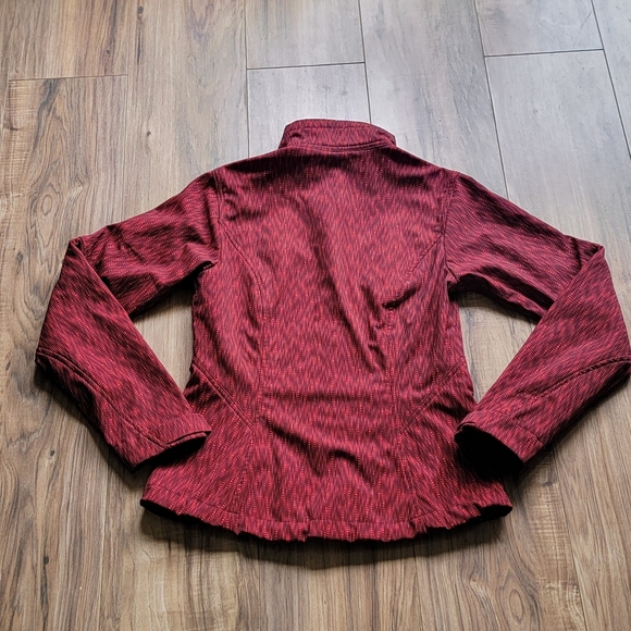 Eddie Bauer Women's xs Red Black Zipper Jacket Wind Water Resistant - Picture 6 of 7